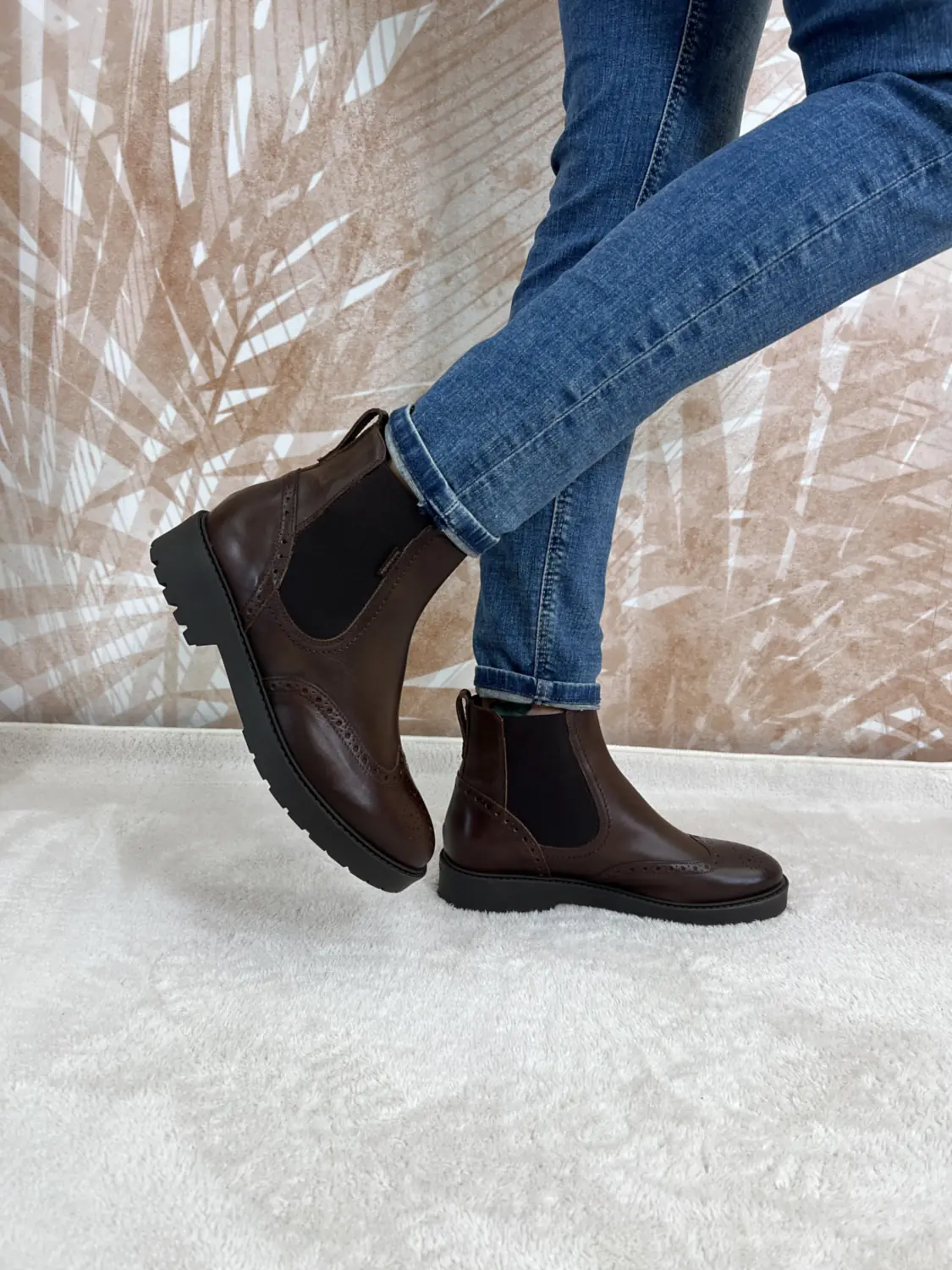 Beatles Nero Giardini Brogue Marrone