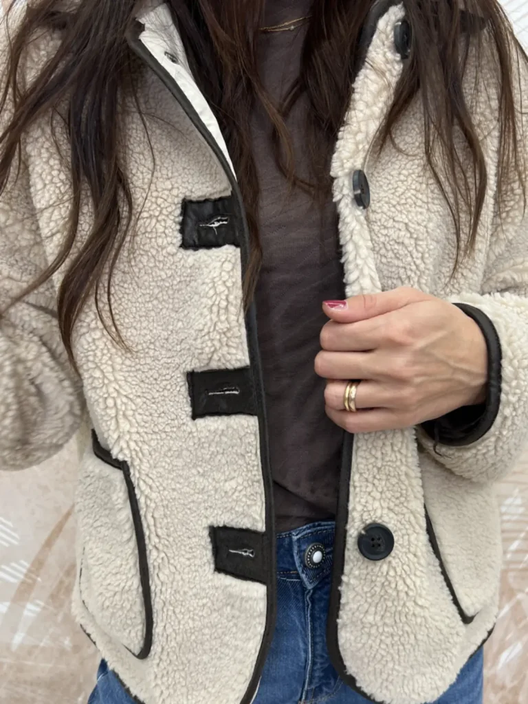 Giacca JDY Noella Teddy Beige