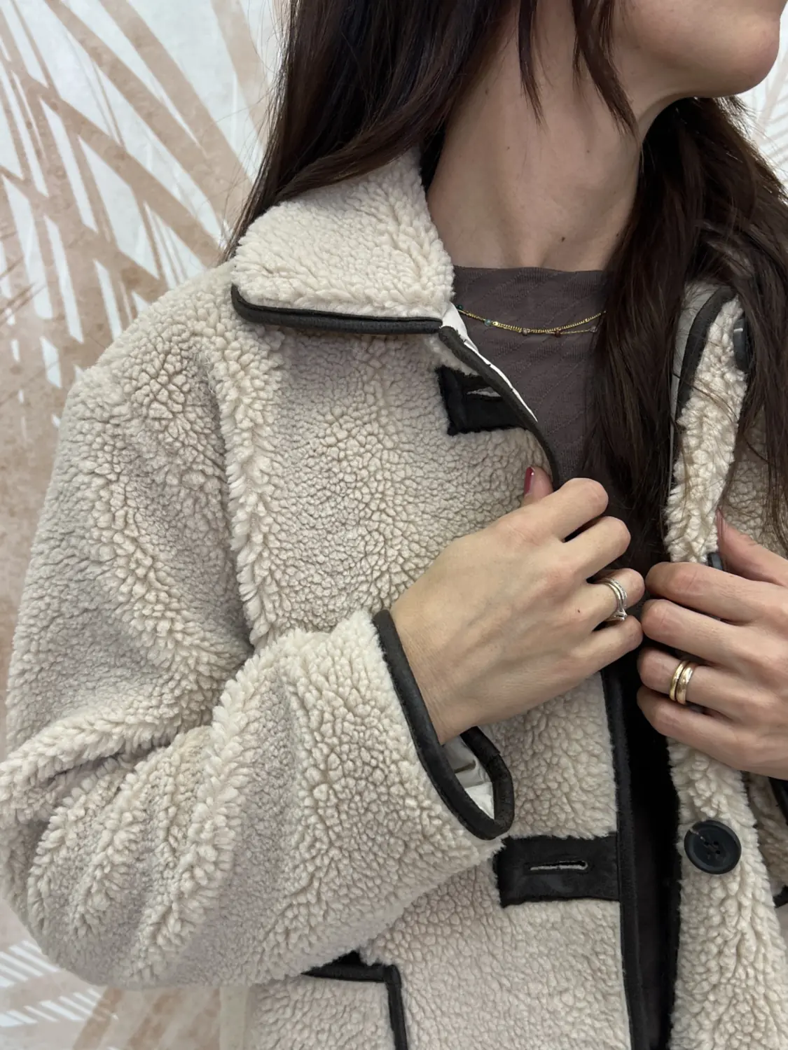 Giacca JDY Noella Teddy Beige