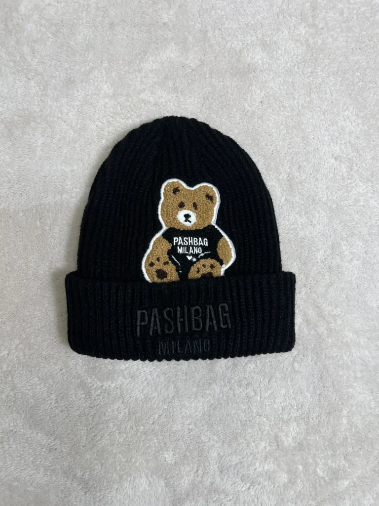 Cappellino Pashbag Orsetto Nero