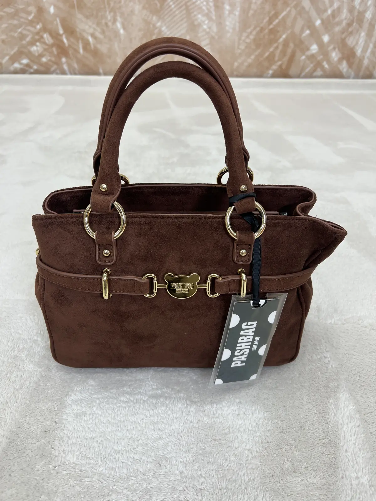 Borsa Pashbag Golden Mini Marrone