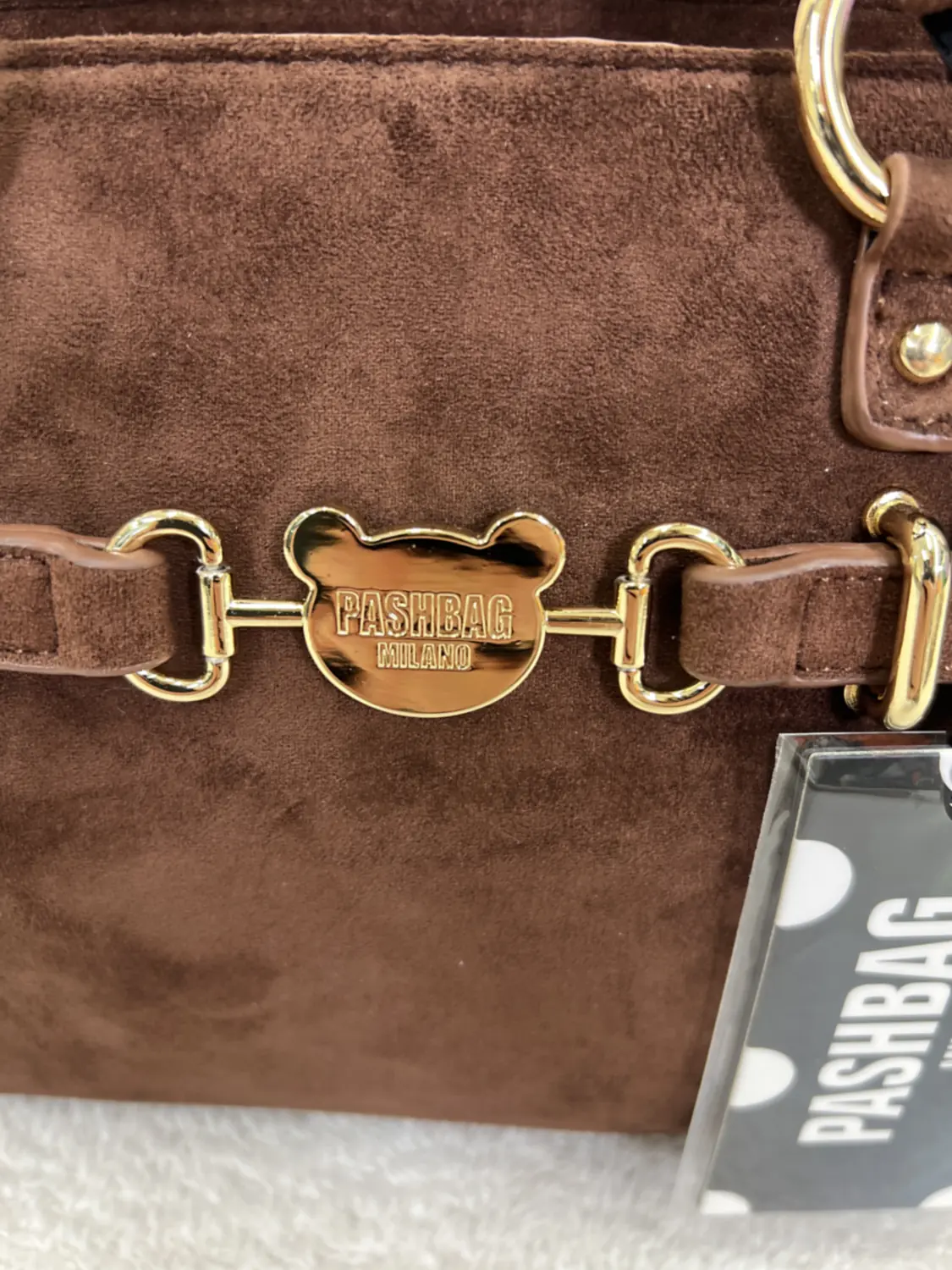 Borsa Pashbag Golden Mini Marrone
