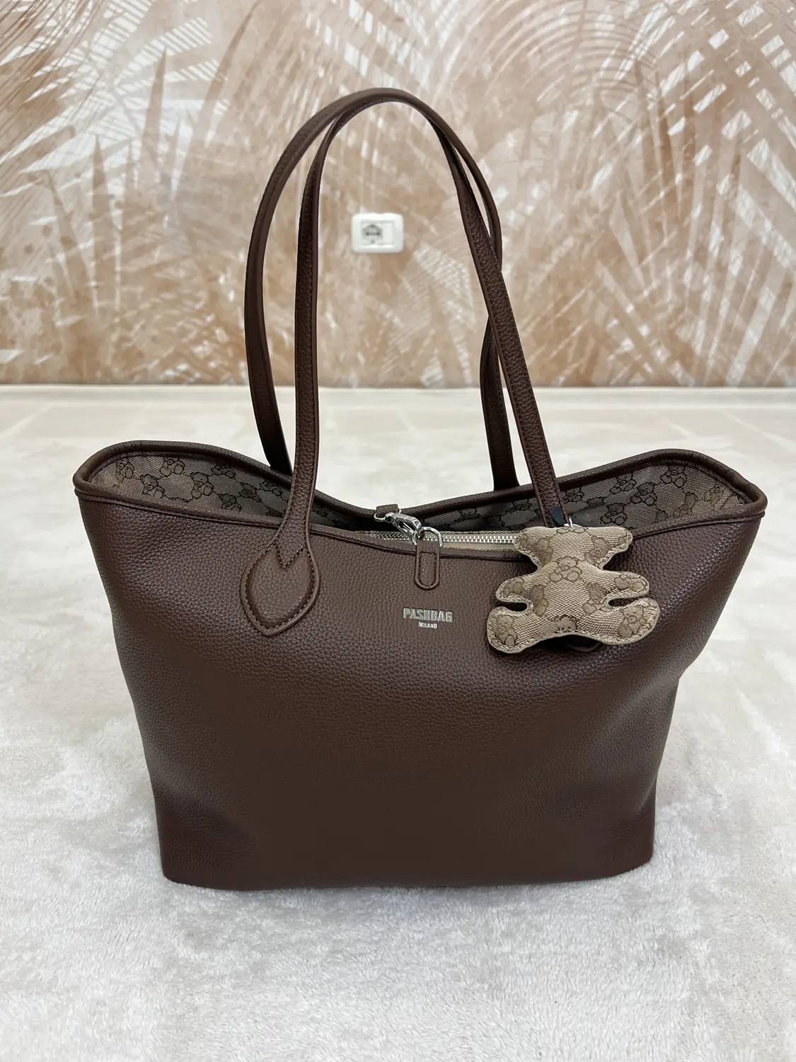 Borsa Shopper Pashbag Davina Marrone