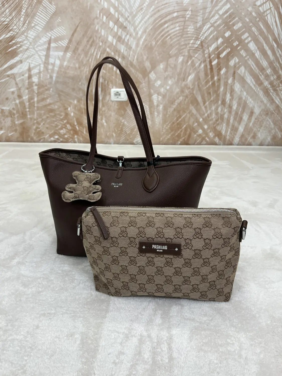 Borsa Shopper Pashbag Davina Marrone