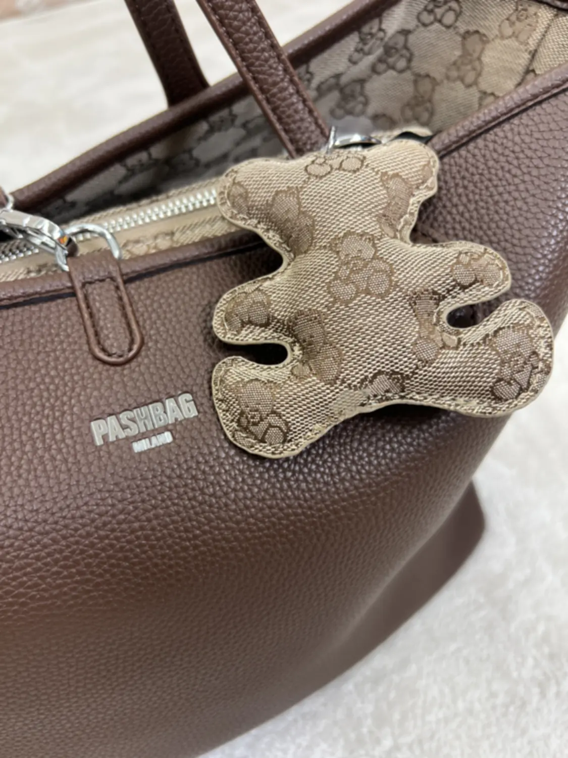 Borsa Shopper Pashbag Davina Marrone