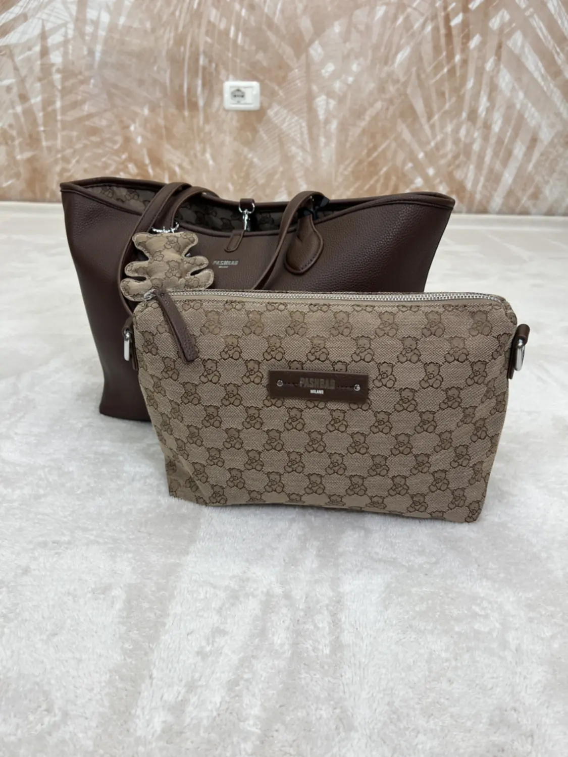 Borsa Shopper Pashbag Davina Marrone