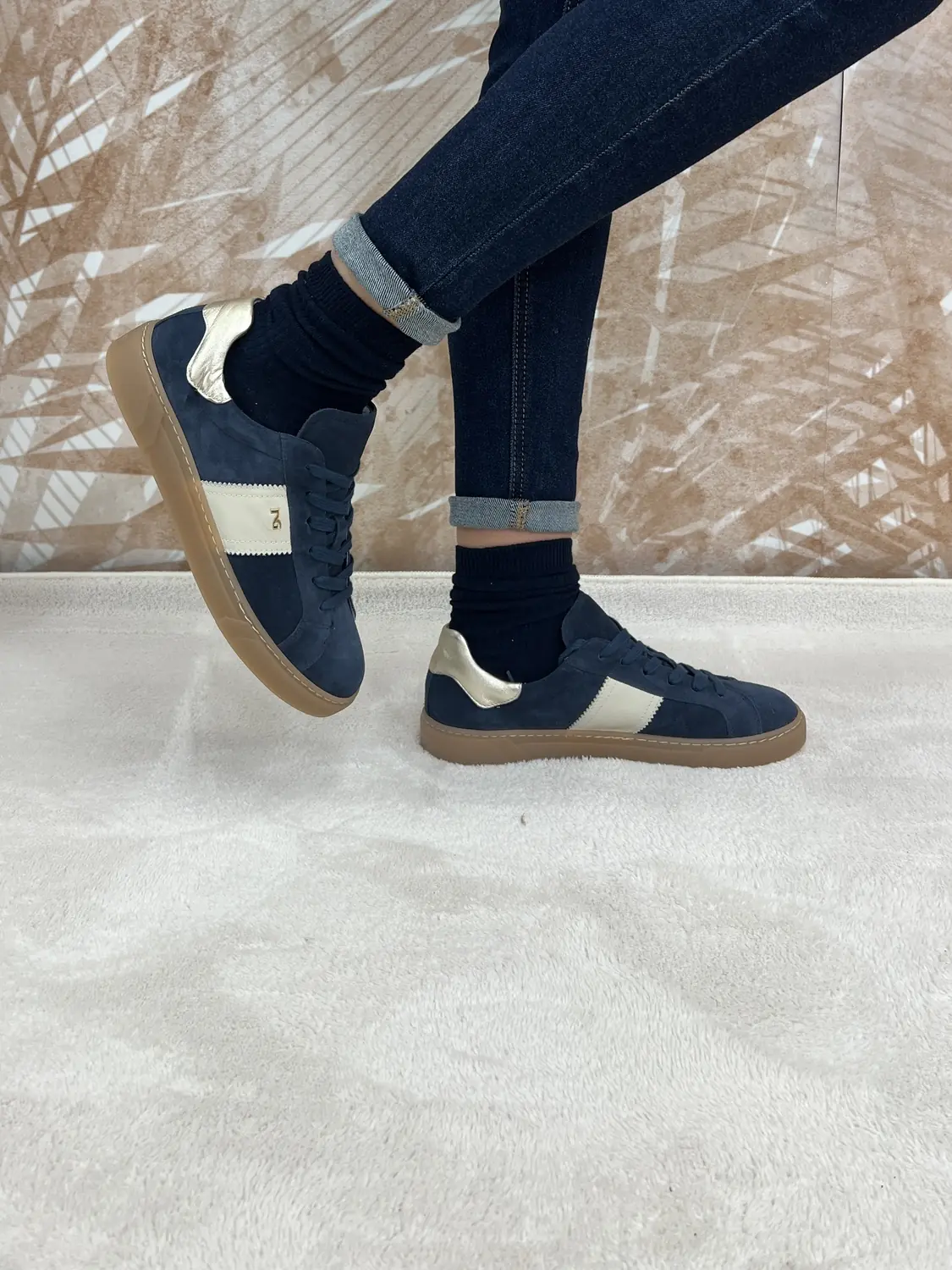 Sneakers Nero Giardini Suede Blu