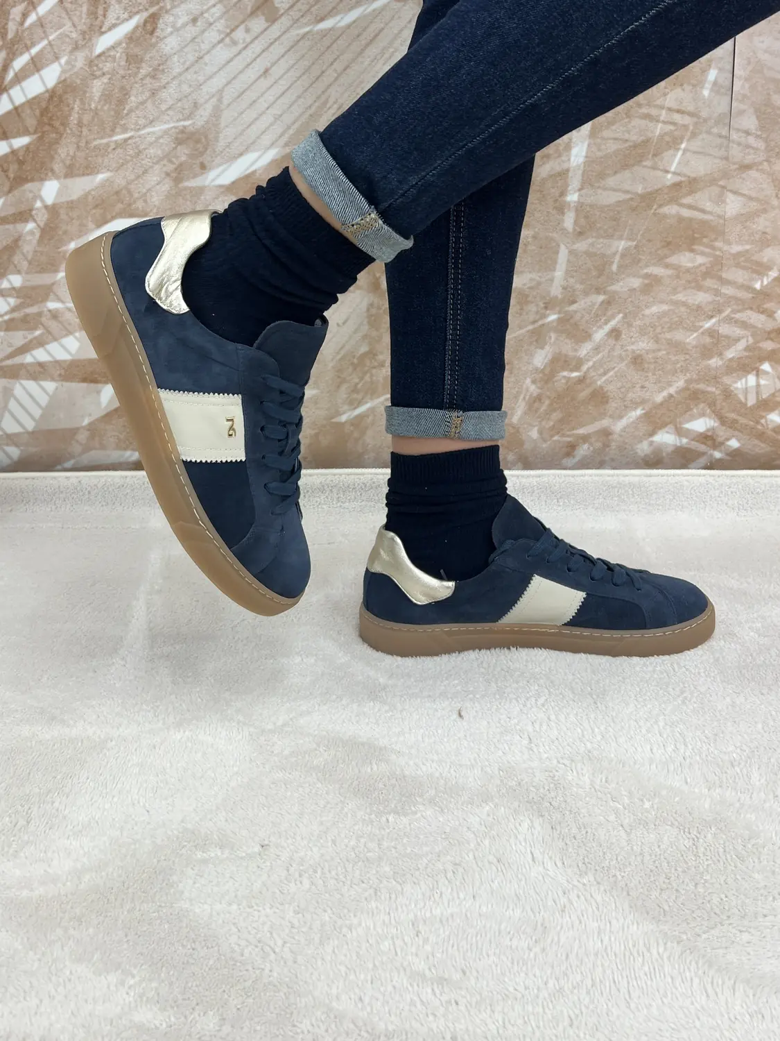 Sneakers Nero Giardini Suede Blu