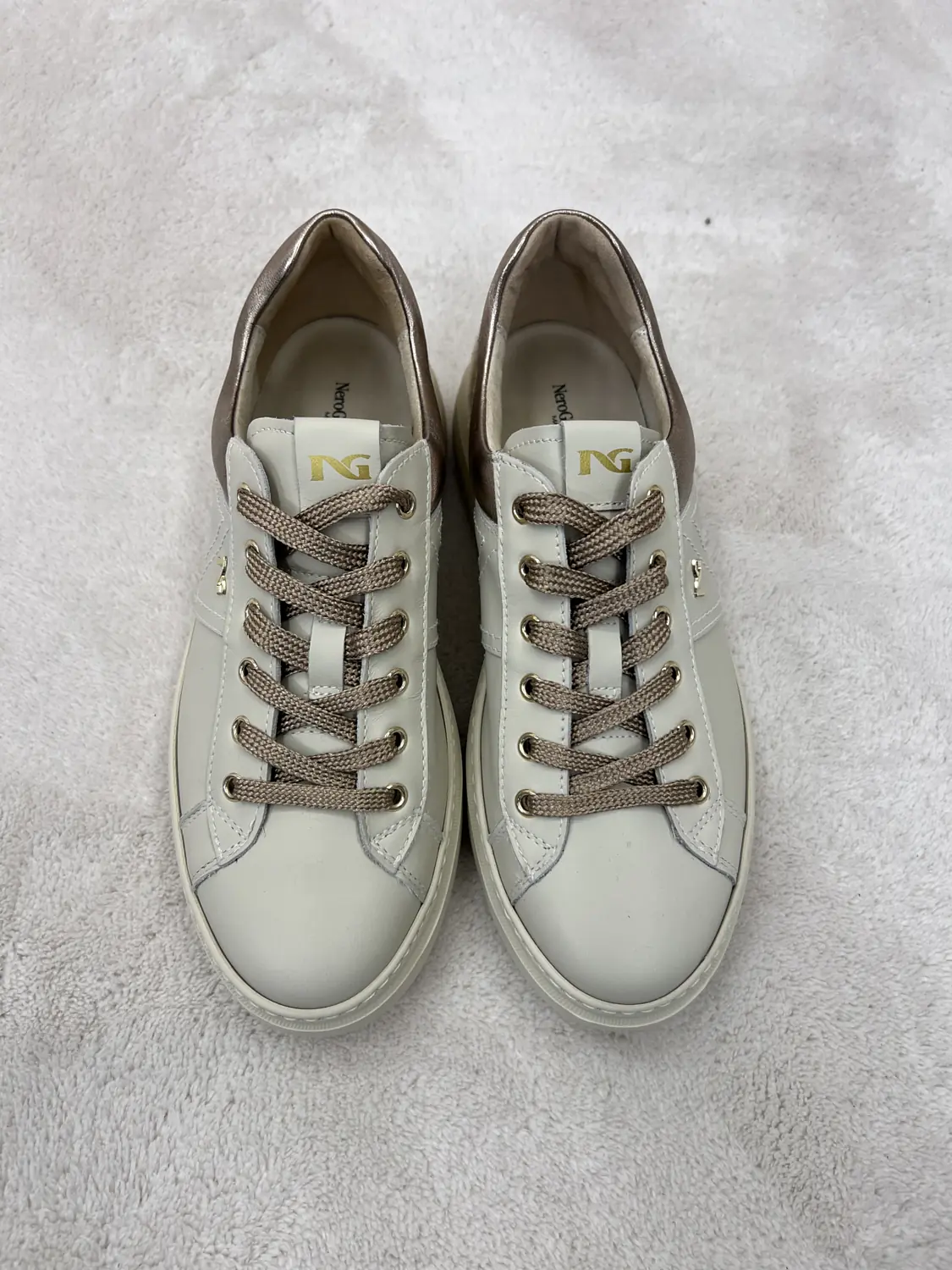 Sneakers Nero Giardini Platform Bianco