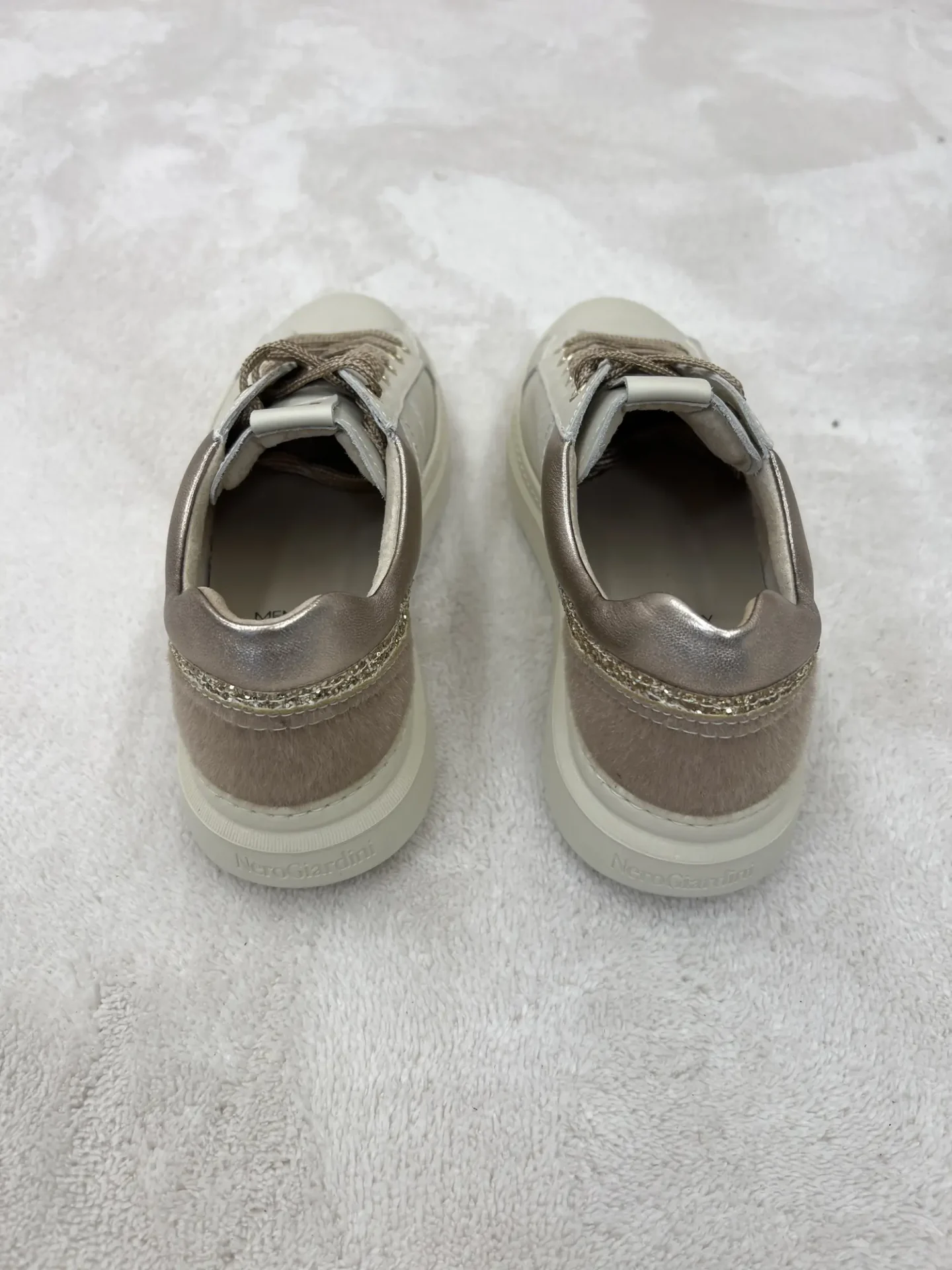 Sneakers Nero Giardini Platform Bianco