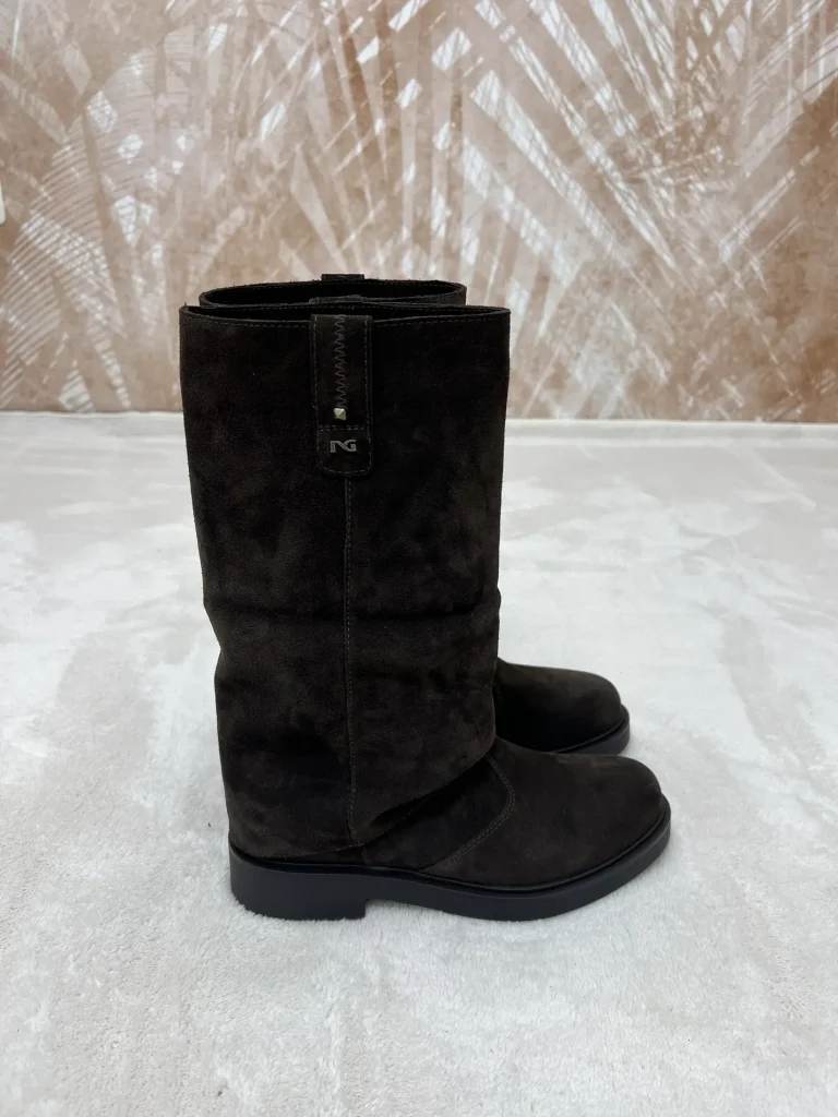 Stivale Nero Giardini Biker Marrone