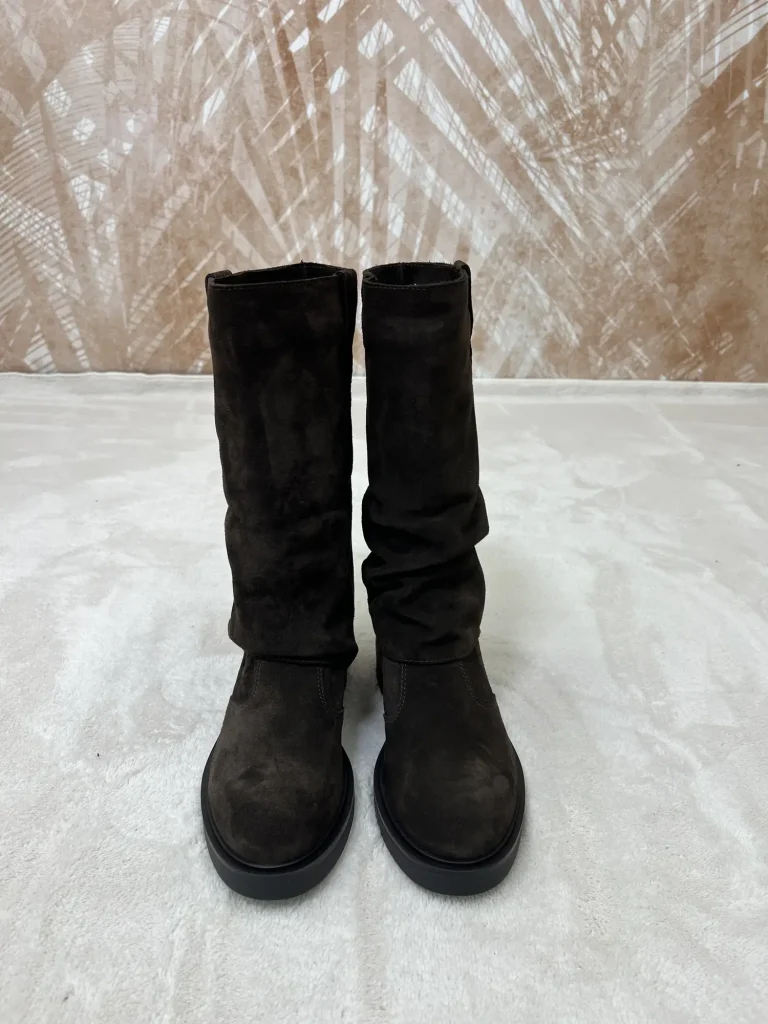 Stivale Nero Giardini Biker Marrone