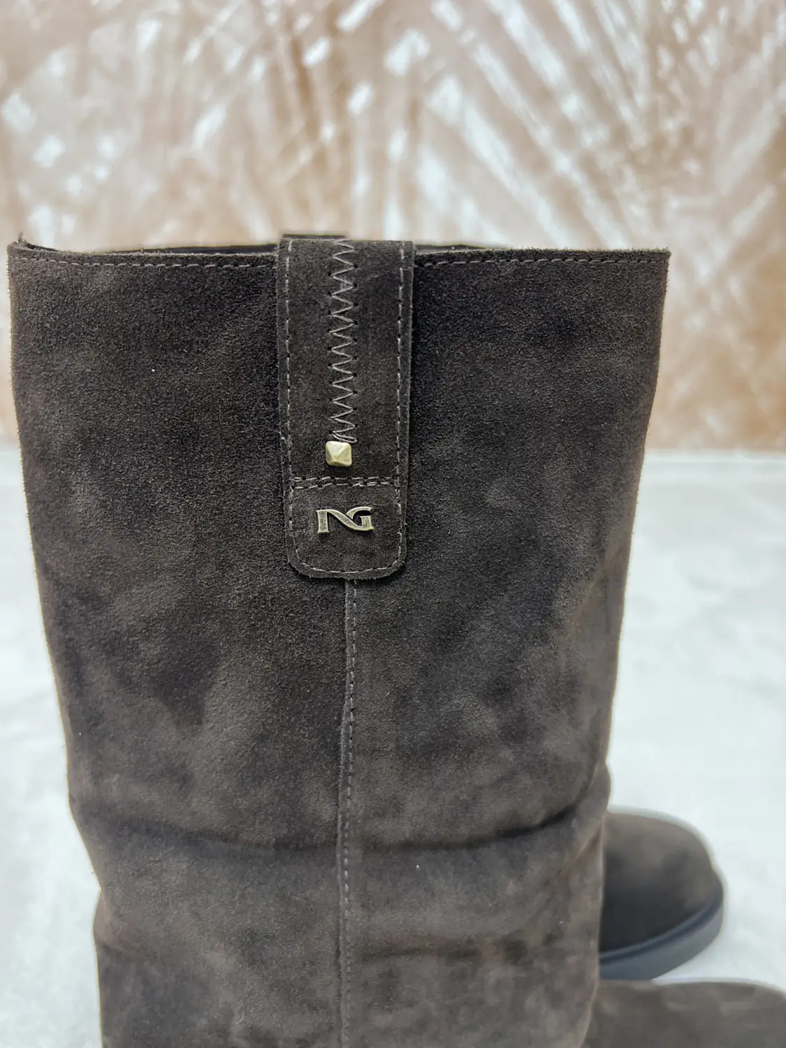 Stivale Nero Giardini Biker Marrone