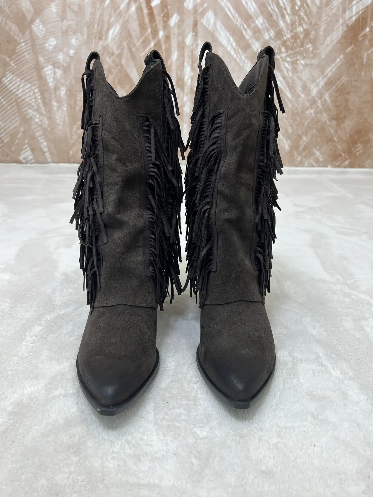 Stivale Kharisma Texano con Frange Marrone