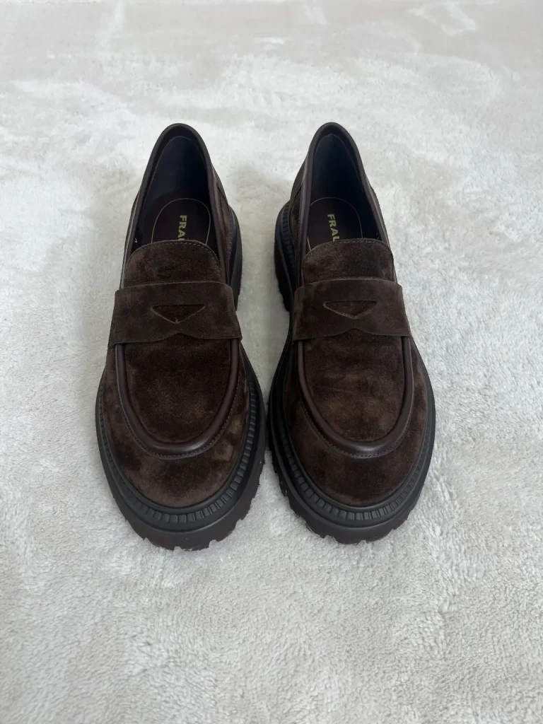 Mocassino Frau Scamosciato Marrone
