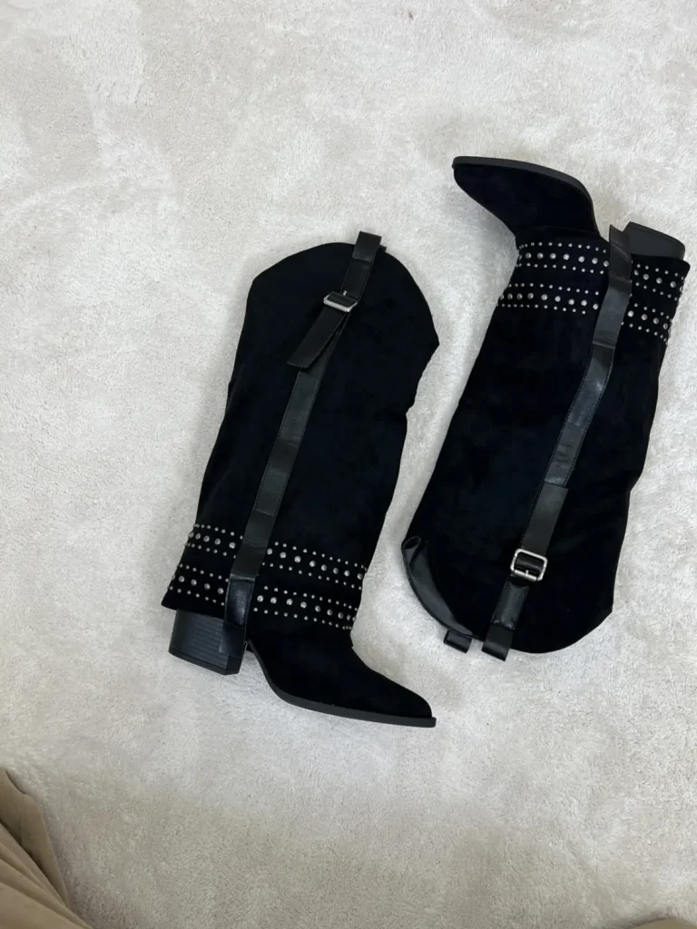 Stivale Gold&Gold Camperos con Borchie Nero