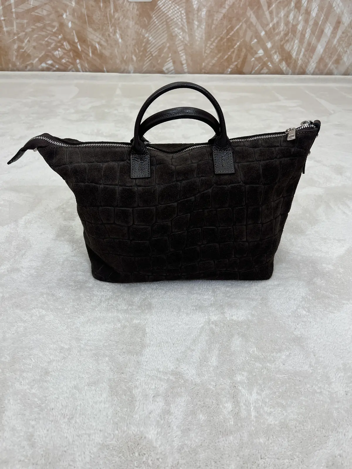 Borsa Made in Italy Cocco Trapezio Marrone