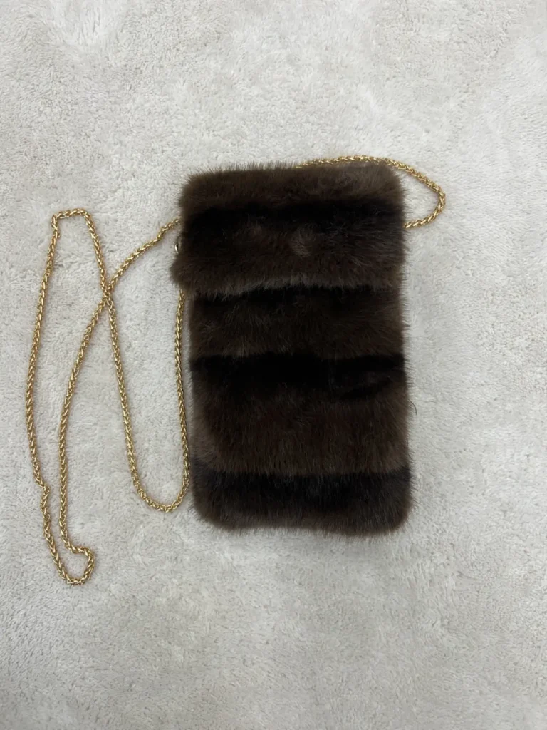 Mini Tracolla Idea in Pelo Marrone