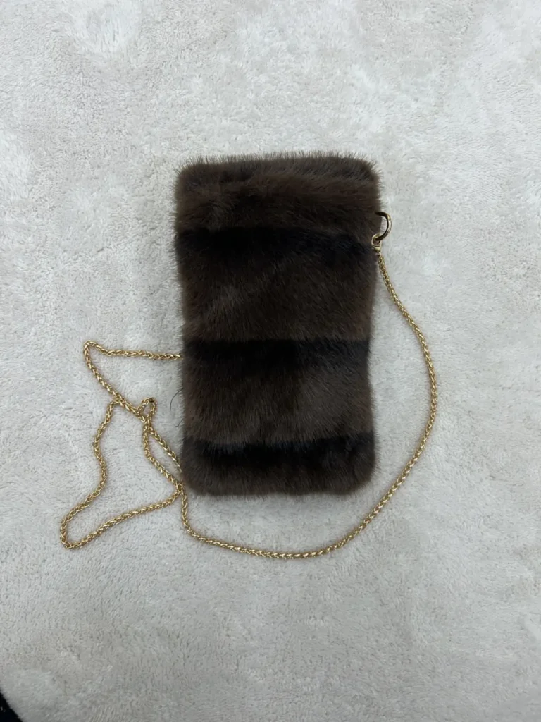 Mini Tracolla Idea in Pelo Marrone