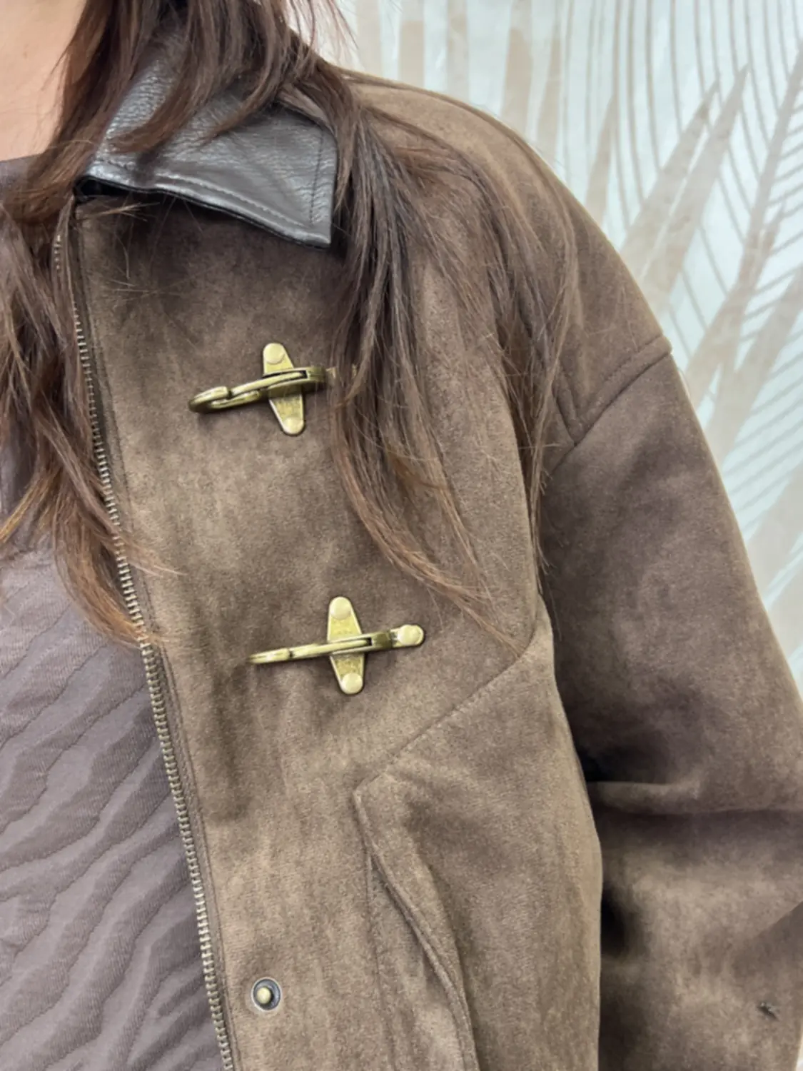 Bomber RagazzeRagazzi Scamosciato Marrone