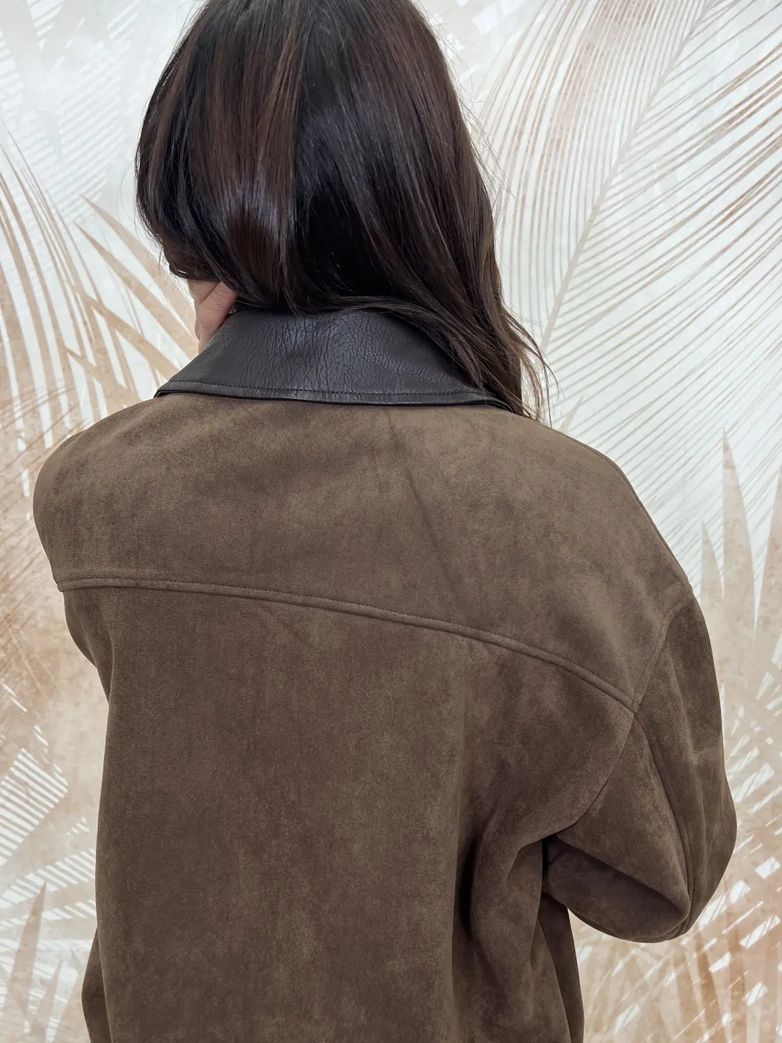 Bomber RagazzeRagazzi Scamosciato Marrone