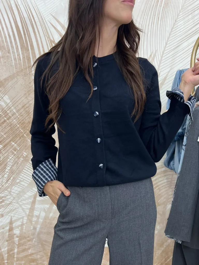 Maglia Mina Orsh Polsini a Camicia Blu