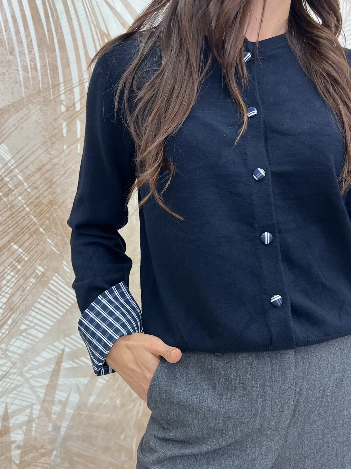 Maglia Mina Orsh Polsini a Camicia Blu