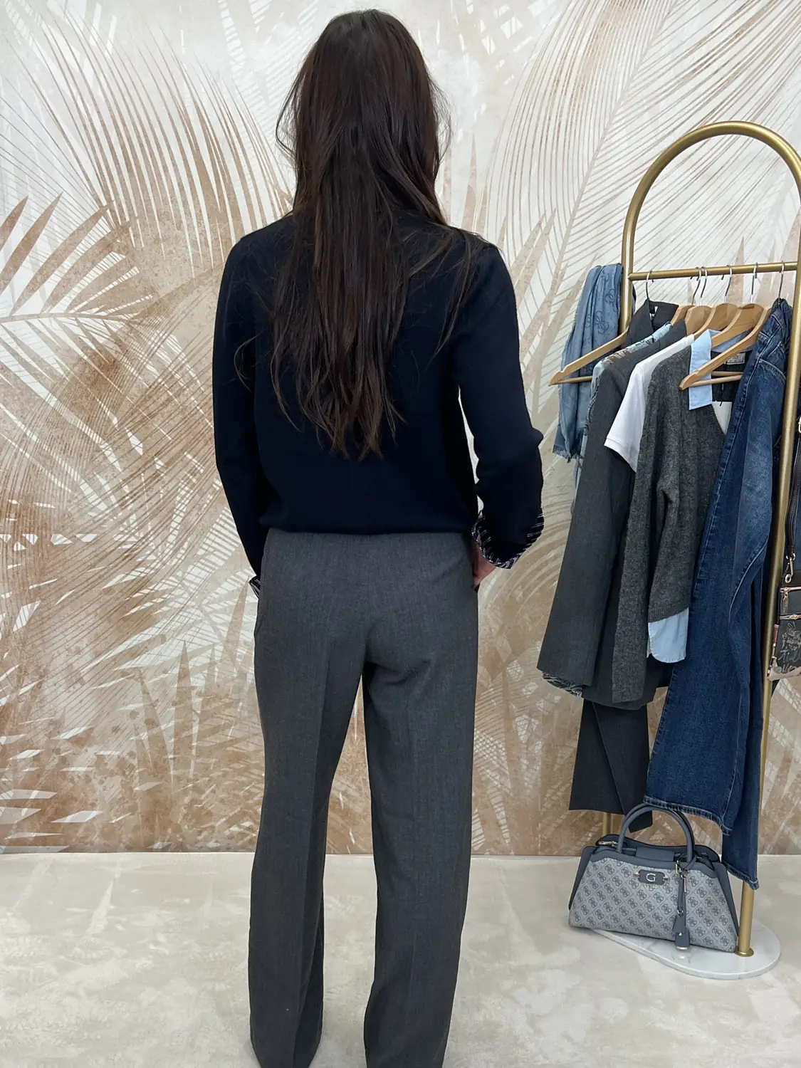 Maglia Mina Orsh Polsini a Camicia Blu