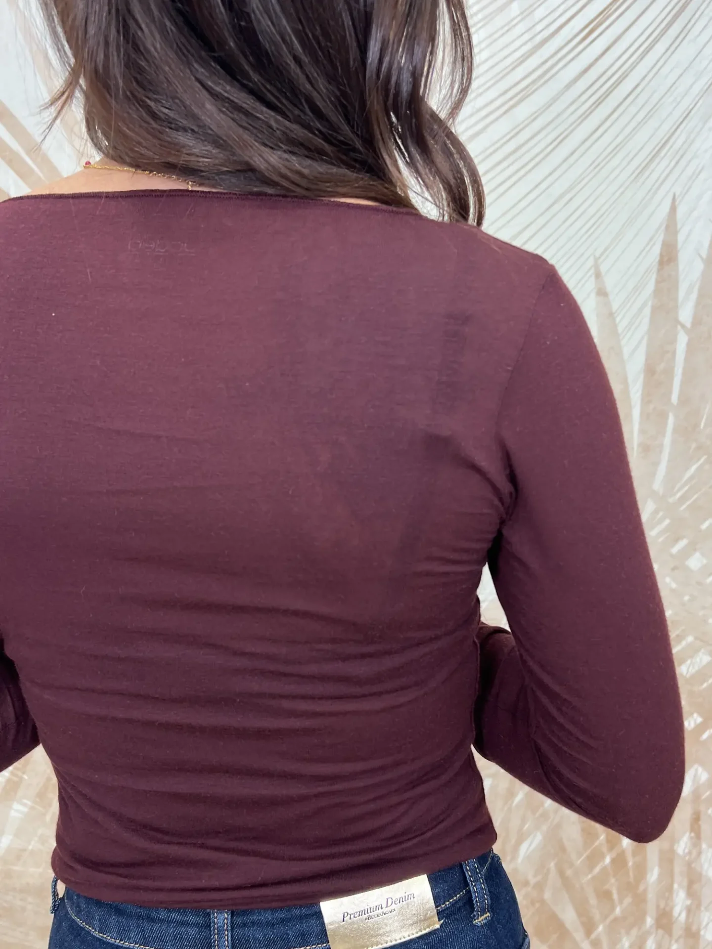 Maglia Jadea Modal e Cashmere Bordeaux